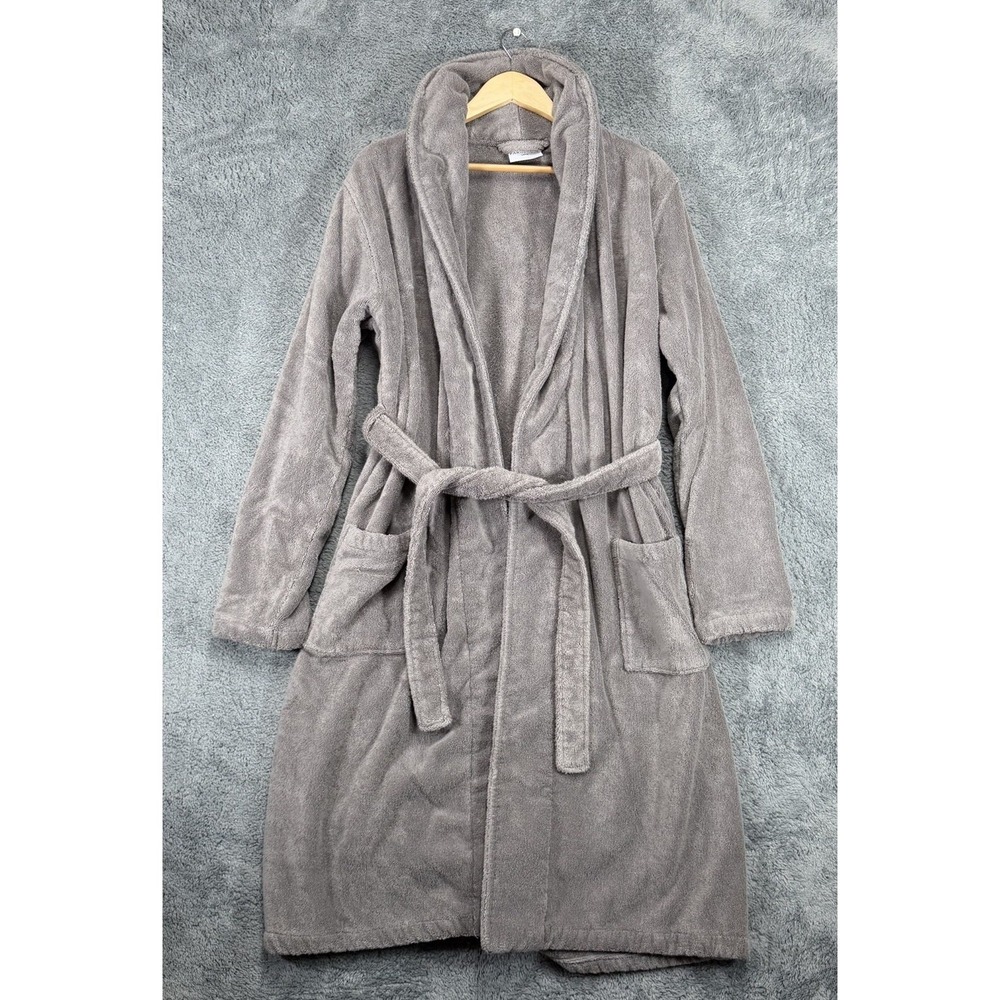 Parachute Robe Unisex Large Gray Classic Turkish Cotton Luxury Bath Terry Cloth